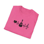 Heartbeat Guitar Music T-Shirt
