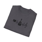 Heartbeat Guitar Music T-Shirt